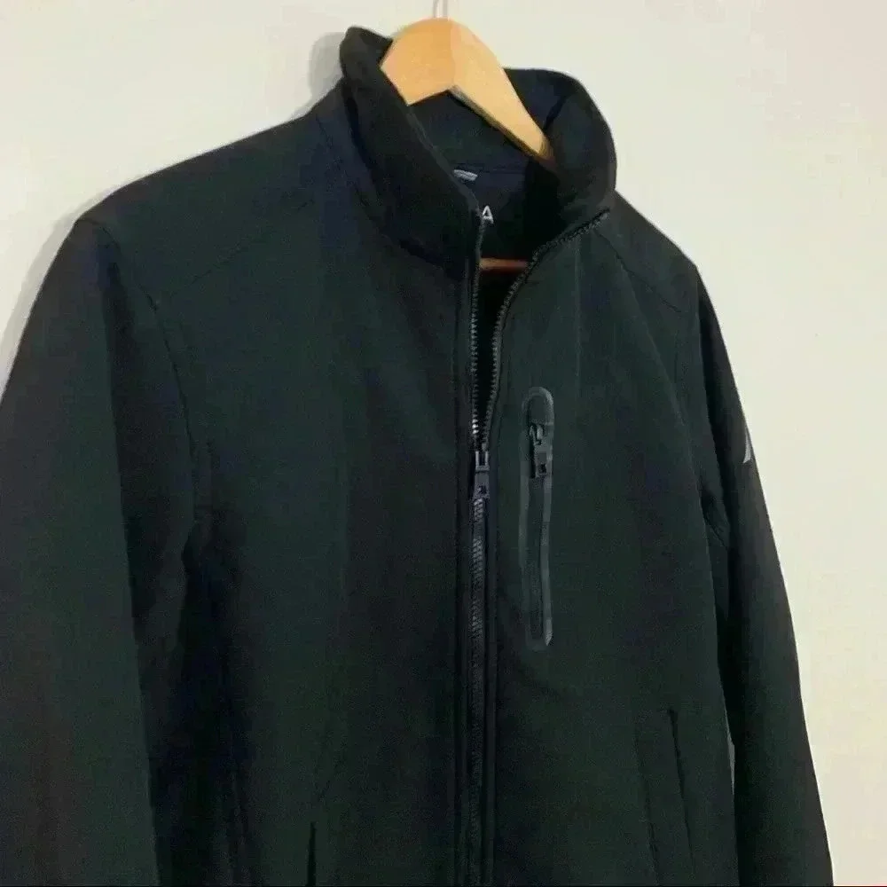 Nautica black rain resistant jacket